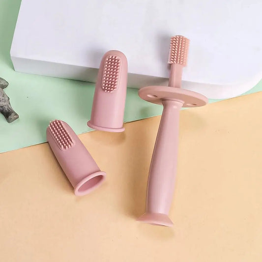 True Bub™ Baby Finger Toothbrush Soft Cleaning Toothbrush For Kids BPA Free Oral Health Care For Infants 3pcs