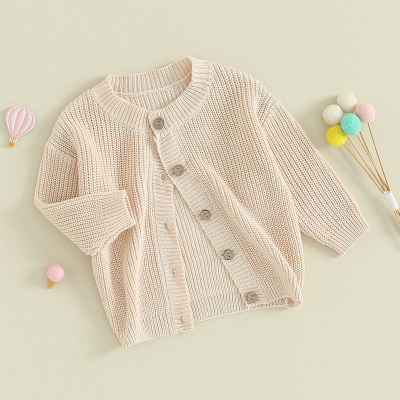 True Bub™ Baby Girls Knit Cardigan Sweater Cute Long Sleeve 0-18M