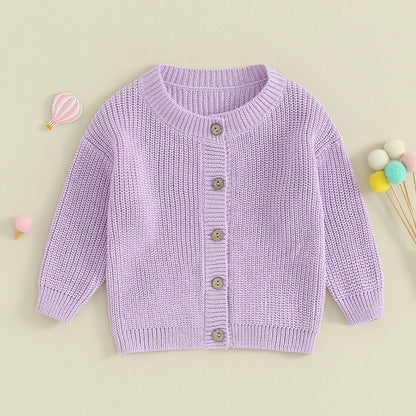 True Bub™ Baby Girls Knit Cardigan Sweater Cute Long Sleeve 0-18M