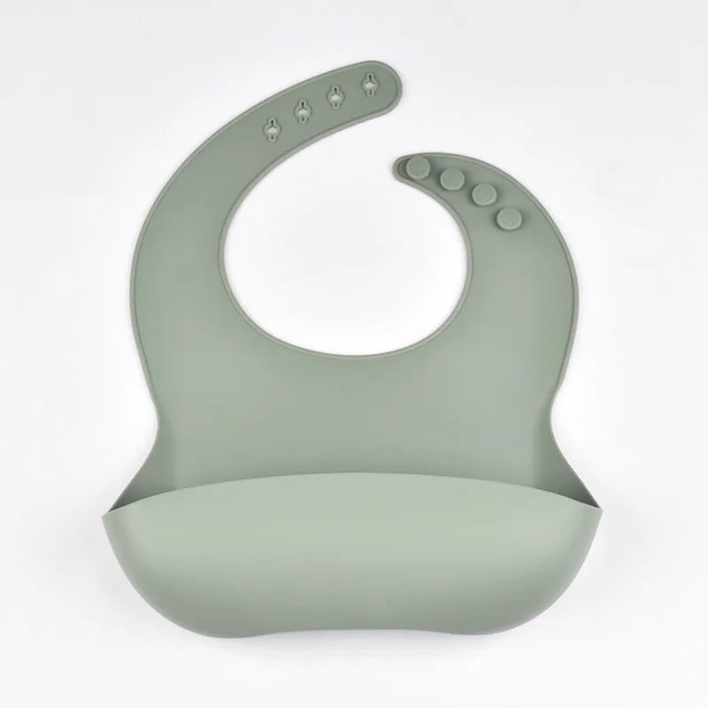 True Bub™ Starting Solids - Baby PBA Free Silicone Adjustable Bib Waterproof
