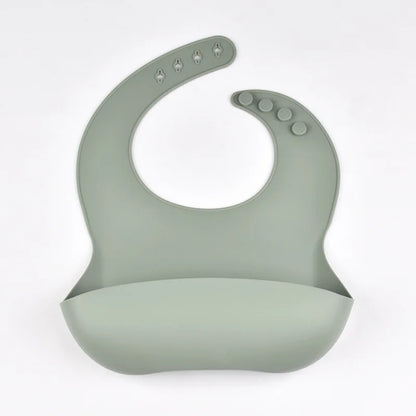 True Bub™ Starting Solids - Baby PBA Free Silicone Adjustable Bib Waterproof