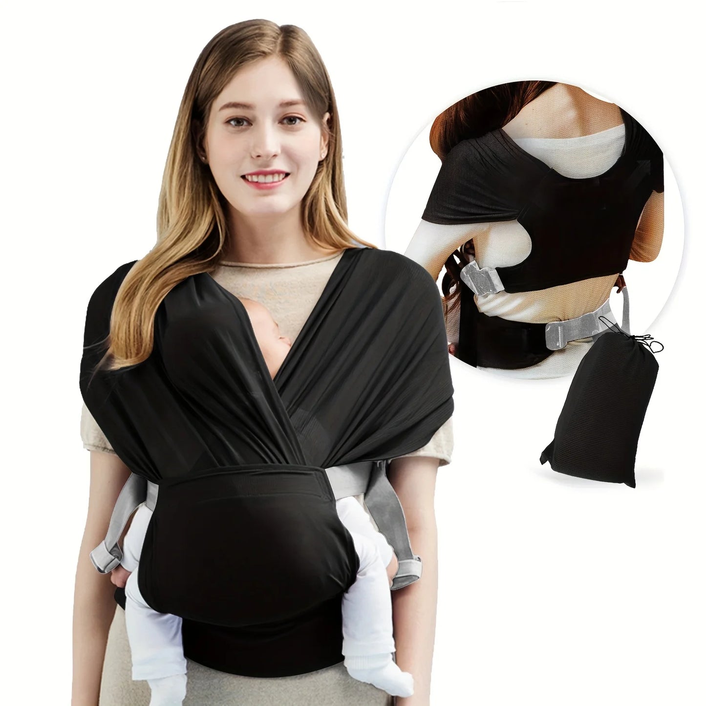 Embrace - Baby Wrap-Carrier Super Stretchy