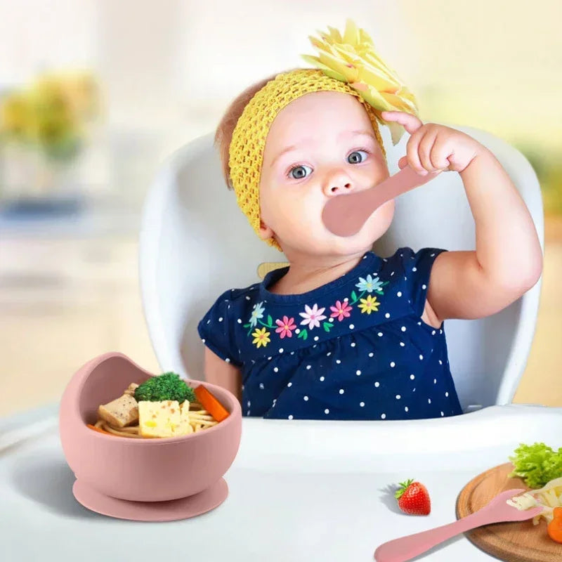 True Bub™ Starting Steading - BPA Free Silicone Baby Cutlery Set For Feeding, Baby Led Weaning and  Solids 9pcs