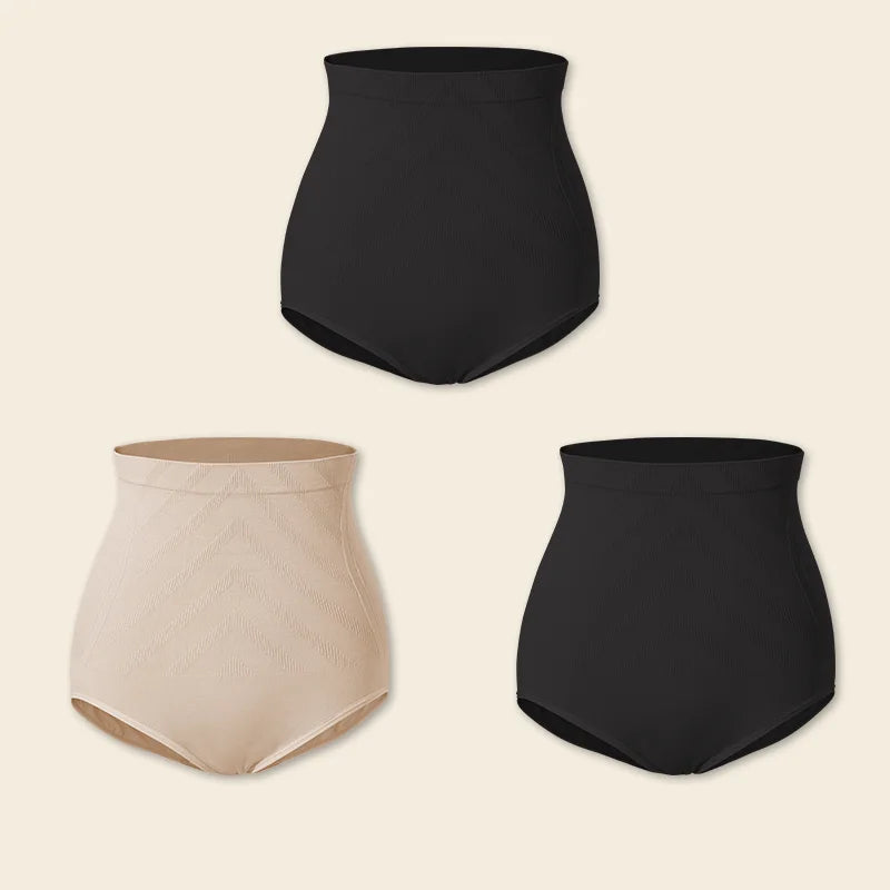 True Bub™ Slim Sculpt - High Waisted Postpartum Slimming Shape wear Briefs Seamless 3PCS
