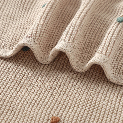 True Bub™ Knitted Newborn Infant Ultra-Soft Cotton Blanket Swaddle Wrap Comforter 90x70cm