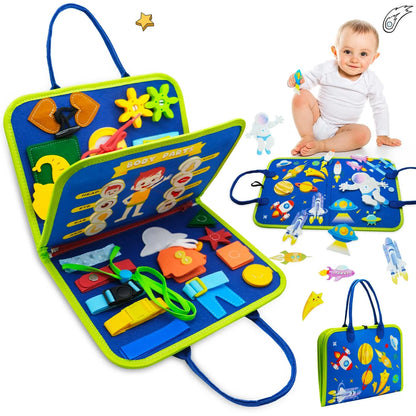 True Bub™ Busy Board Montessori Toys for Children Sensory Preshcool Early Education Learning Fine Motor Skills