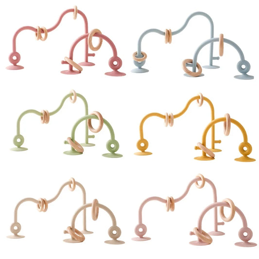 True Bub™ Food Grade BPA Free Silicone Educational Infant Montessori Teething Toy Track Maze