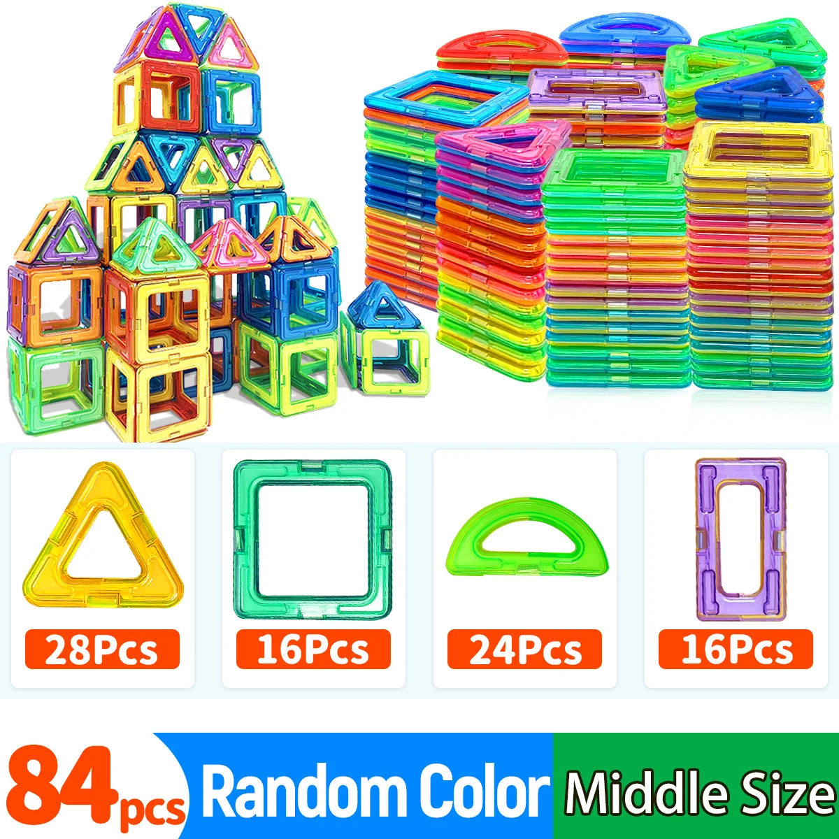 True Bub™ Magnetic STEM Educational Building Blocks DIY Magnets Construction Learning Toys