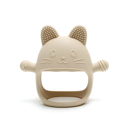 True Bub™ Kitty Soothing Glove - BPA Free Baby Grip Teething Mitten Toy