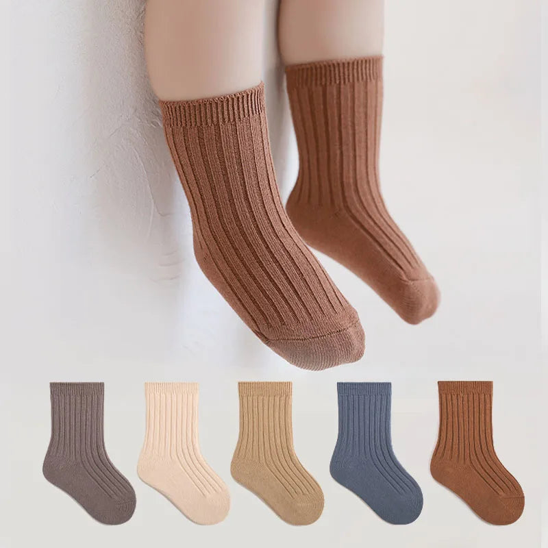 True Bub™ Breathable Cotton Baby Socks 5 Pairs Set