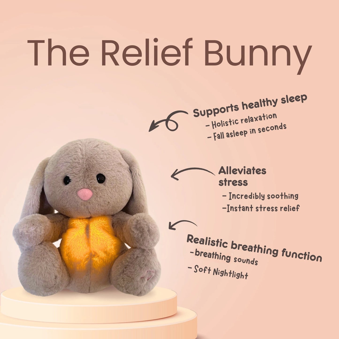 PlushDream - Calm Breathing Sleep Toy