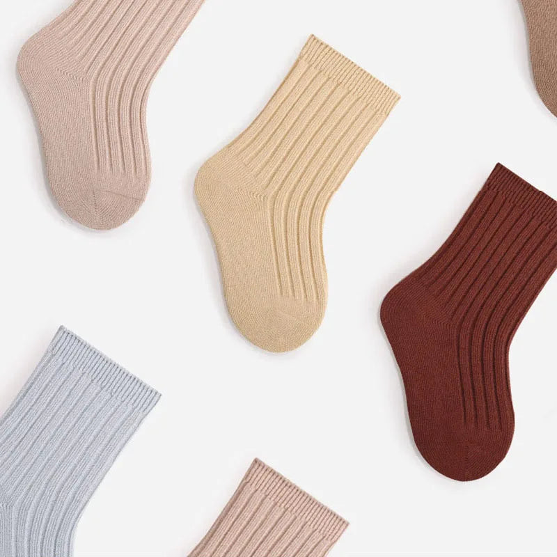 True Bub™ Breathable Cotton Baby Socks 5 Pairs Set