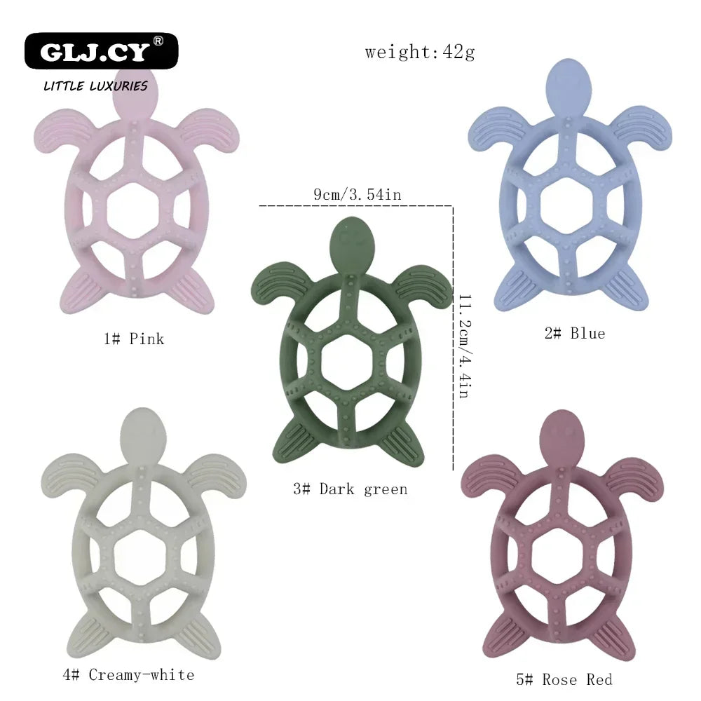 True Bub™ Teether Turtle - Baby Food Grade Silicone Toy