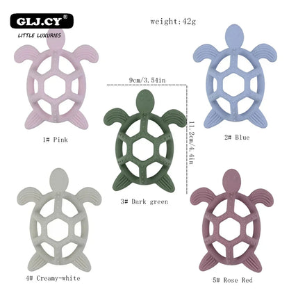 True Bub™ Teether Turtle - Baby Food Grade Silicone Toy