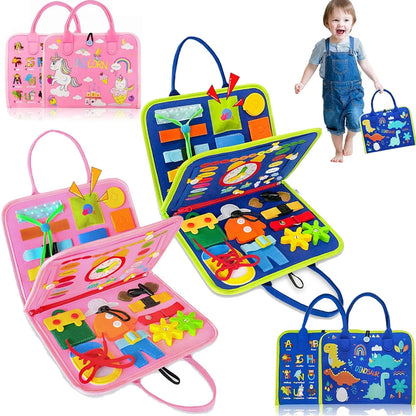 True Bub™ Busy Board Montessori Toys for Children Sensory Preshcool Early Education Learning Fine Motor Skills
