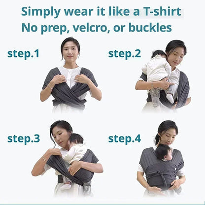 MeshMerry - Baby Wrap-Carrier Ergonomic Design