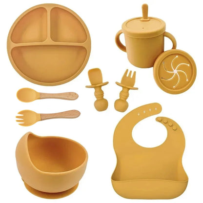 True Bub™ Starting Steading - BPA Free Silicone Baby Cutlery Set For Feeding, Baby Led Weaning and  Solids 9pcs
