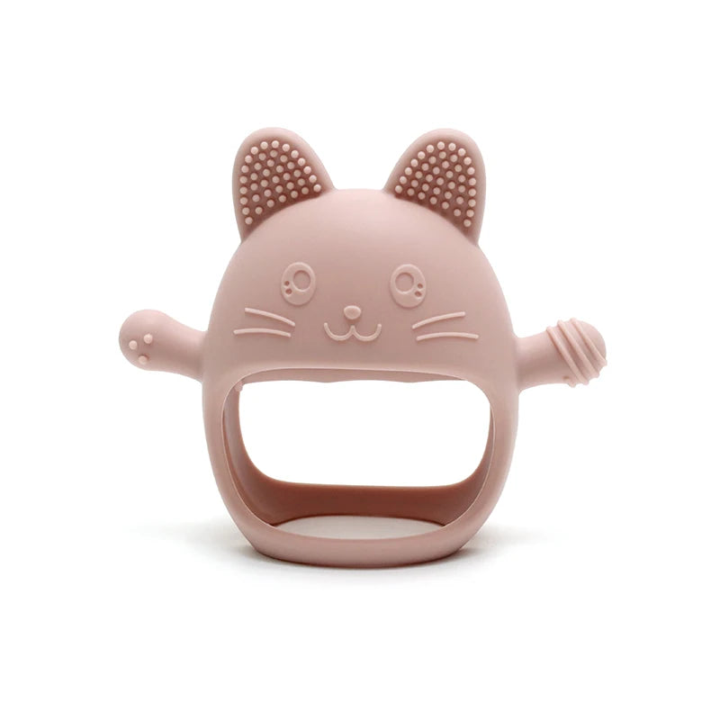True Bub™ Kitty Soothing Glove - BPA Free Baby Grip Teething Mitten Toy