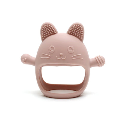 True Bub™ Kitty Soothing Glove - BPA Free Baby Grip Teething Mitten Toy