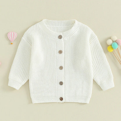True Bub™ Baby Girls Knit Cardigan Sweater Cute Long Sleeve 0-18M