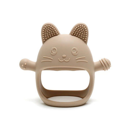 True Bub™ Kitty Soothing Glove - BPA Free Baby Grip Teething Mitten Toy