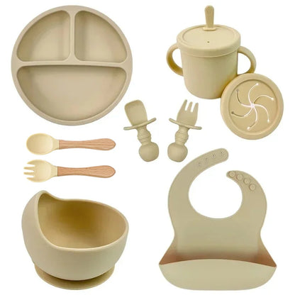 True Bub™ Starting Steading - BPA Free Silicone Baby Cutlery Set For Feeding, Baby Led Weaning and  Solids 9pcs