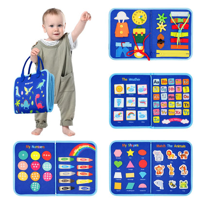 True Bub™ Busy Board Montessori Toys for Children Sensory Preshcool Early Education Learning Fine Motor Skills