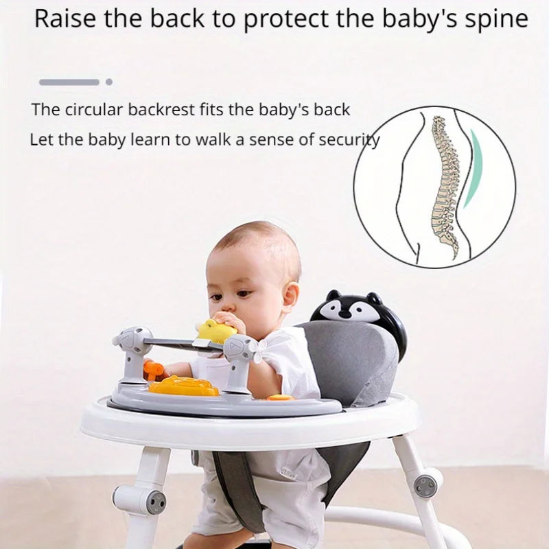 Grow With Me - Foldable Baby Walker with Adjustable Heights Activity Center