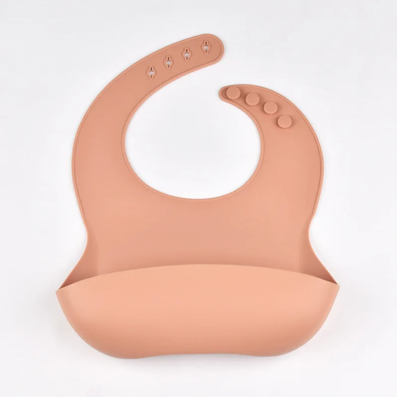 True Bub™ Starting Solids - Baby PBA Free Silicone Adjustable Bib Waterproof