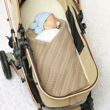 True Bub™ Warm Knitted Baby Blankets Newborn Unisex Stroller Crib Swaddle Wrap Blanket 90x70cm