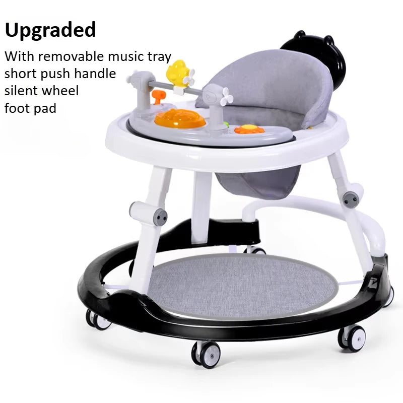 Grow With Me - Foldable Baby Walker with Adjustable Heights Activity Center