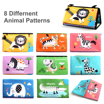 AnimalQuest - Colourful Contrast Soft Baby Foldout Book