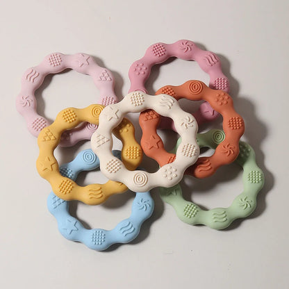 True Bub™ Food Grade BPA Free Baby Gum Soothing Teething Rings