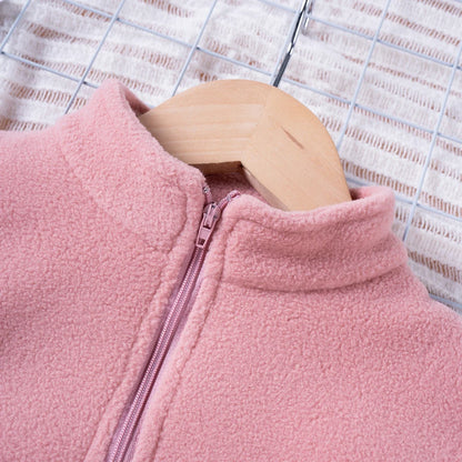 True Bub™ Winter Essentials - Warm Suit  Long Sleeve Zip Up Pullover Top & Trousers 2pcs Set