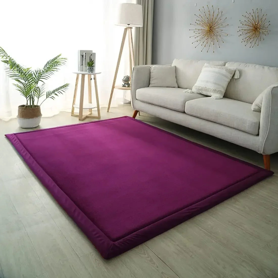 True Bub™ Tatami Velvet Fleece Rug – Luxury Thick, Warm, Anti-Slip Play Mat 3cm Thick