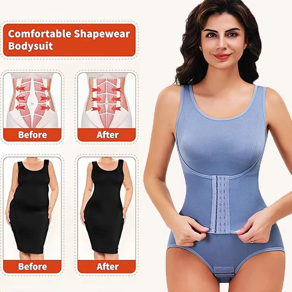 True Bub™ Luxe Sculpt Bodysuit - Waist Trainer Shape Wear Postpartum Abs Support Bodysuit