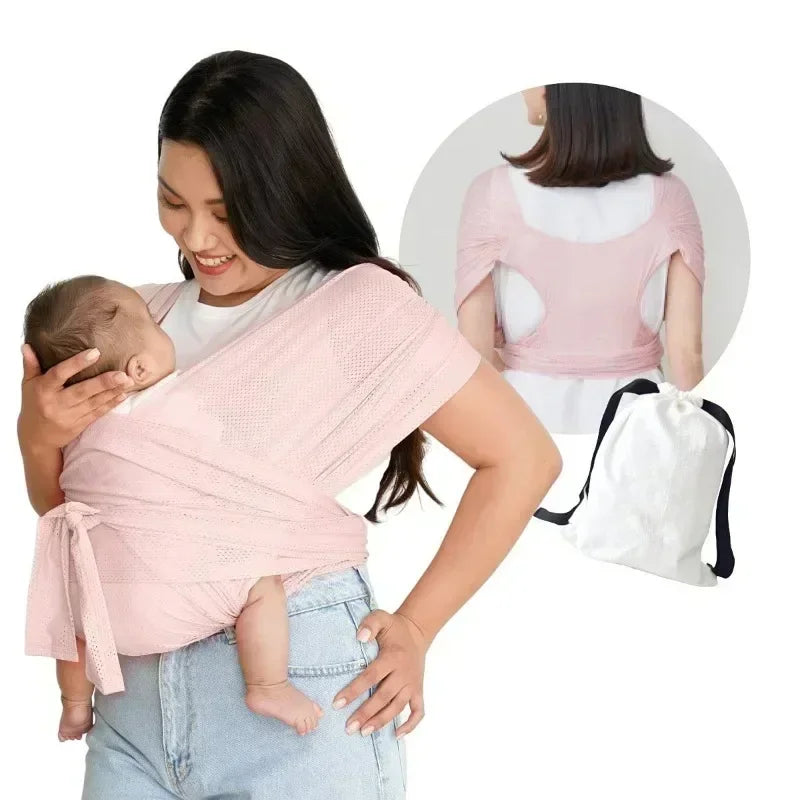 MeshMerry - Baby Wrap-Carrier Ergonomic Design