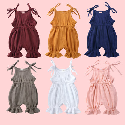 True Bub™ Summer Sleeveless Breathable Rompers Baby Jumpsuit 3-24M