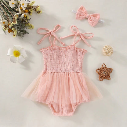 True Bub™ Princess Tulle Dress Infant Girls With Headband Set