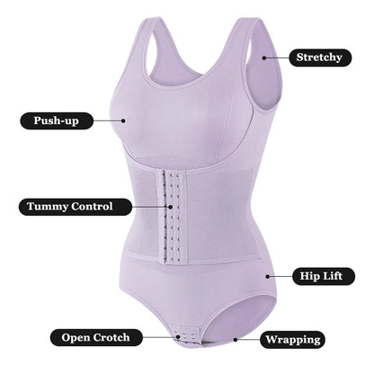 True Bub™ Luxe Sculpt Bodysuit - Waist Trainer Shape Wear Postpartum Abs Support Bodysuit