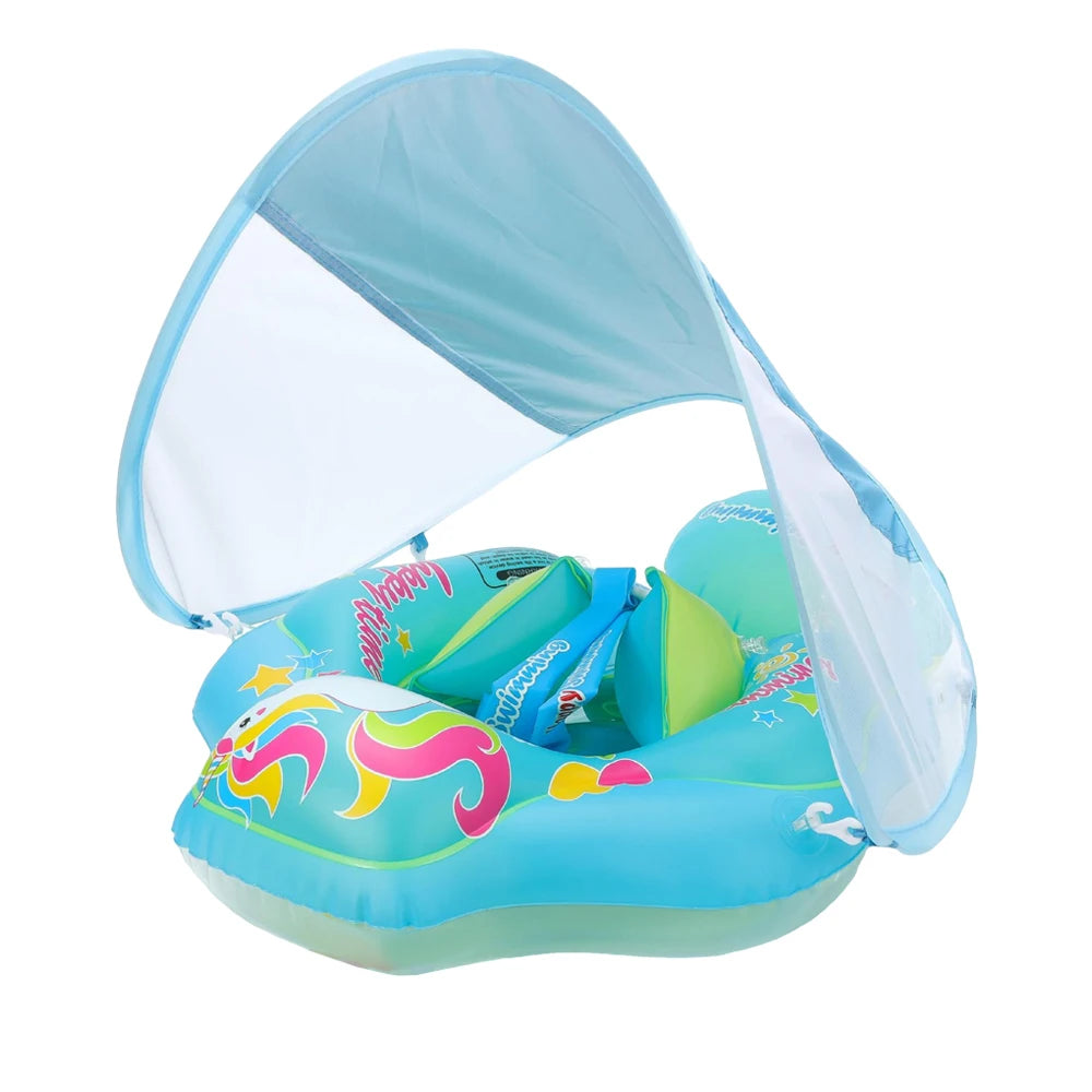 BabaFloat - Baby Swim Floaty with Canopy Sun Protection