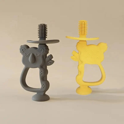 True Bub™ Koala Bear - Baby's First Oral Care Toothbrush BPA Free Silicone Teething Toy to Soothe Gums