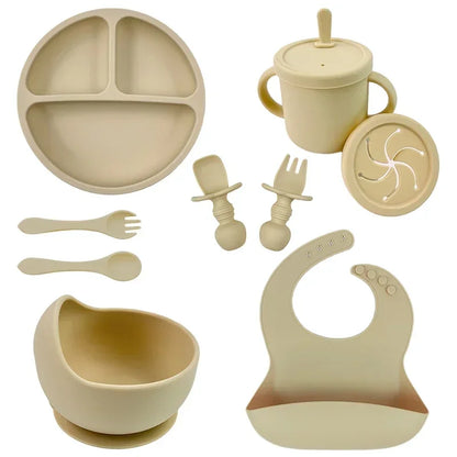 True Bub™ Starting Steading - BPA Free Silicone Baby Cutlery Set For Feeding, Baby Led Weaning and  Solids 9pcs