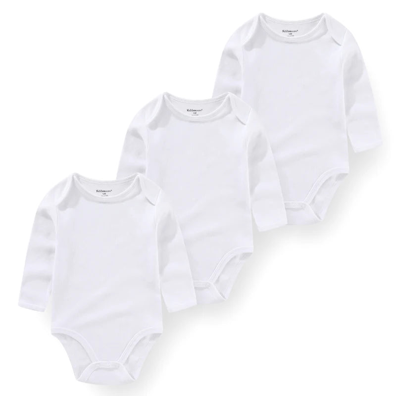 True Bub™ Baby Essentials Cotton Long Sleeve Bodysuit 3 Pcs Set 0-12M