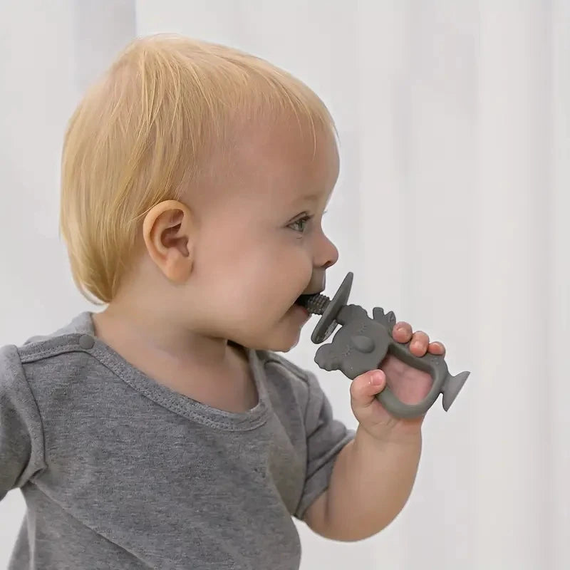 True Bub™ Koala Bear - Baby's First Oral Care Toothbrush BPA Free Silicone Teething Toy to Soothe Gums
