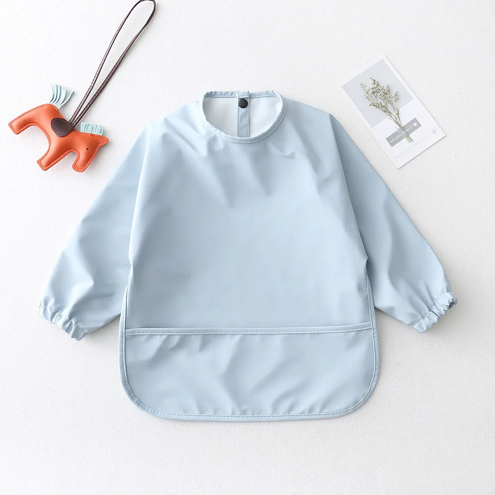 True Bub™ Baby Long Sleeve Waterproof Bib Art Smock Feeding Apron for Kids Toddler