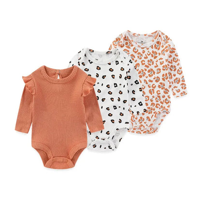 True Bub™ Baby Essentials Cotton Long Sleeve Bodysuit 3 Pcs Set 0-12M