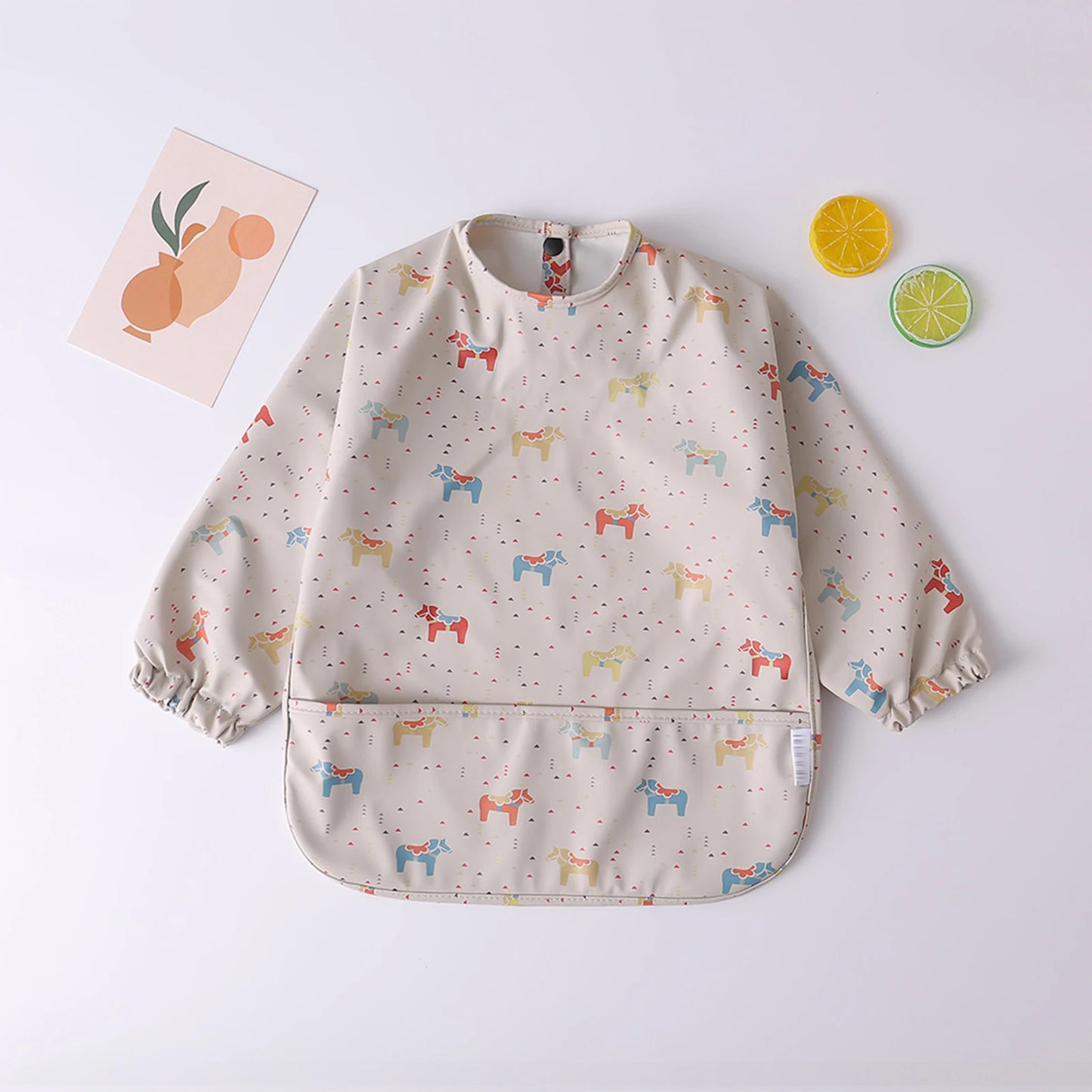 True Bub™ Baby Long Sleeve Waterproof Bib Art Smock Feeding Apron for Kids Toddler