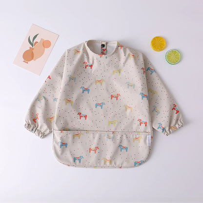 True Bub™ Baby Long Sleeve Waterproof Bib Art Smock Feeding Apron for Kids Toddler