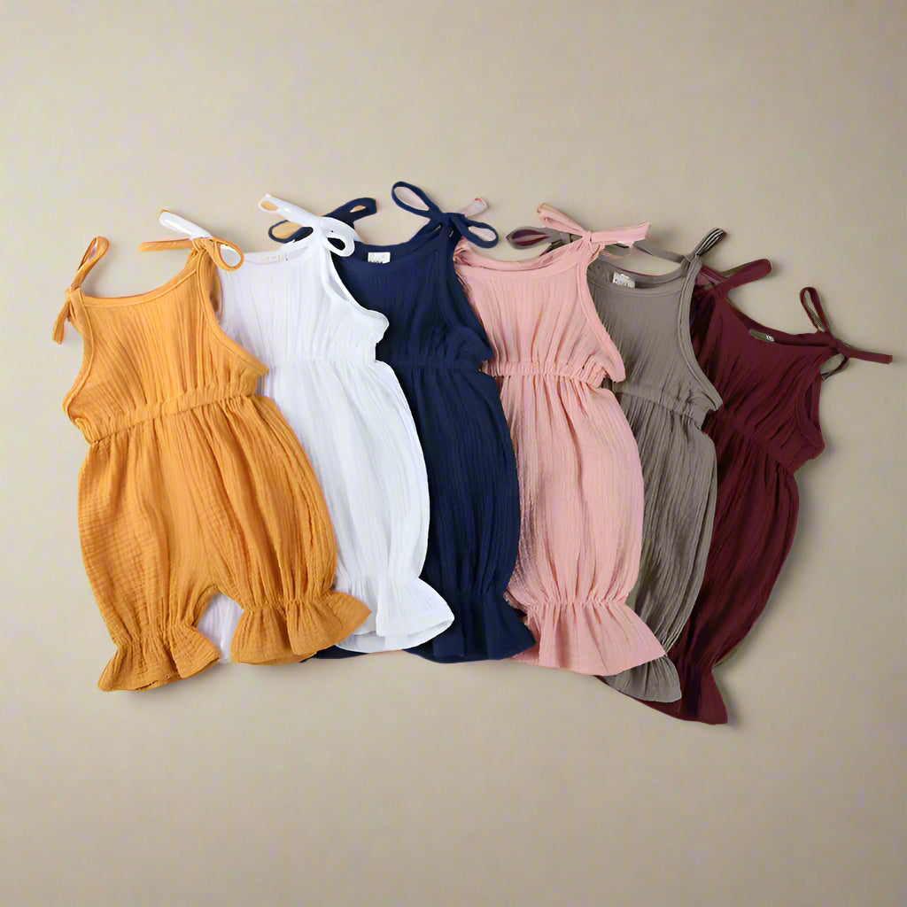 True Bub™ Summer Sleeveless Breathable Rompers Baby Jumpsuit 3-24M